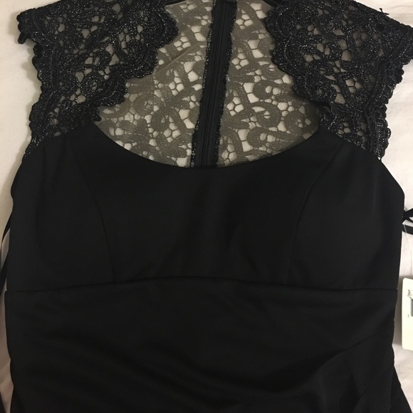 Xscape black illusion back Cocktail/dinner dress - Picture 3 of 3